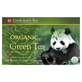 Uncle Lee's Tea, Thé vert biologique, 100 sachets de thé, 160 g