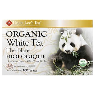 Uncle Lee's Tea, Organic White Tea, 100 Tea Bags, 5.29 oz (150 g)