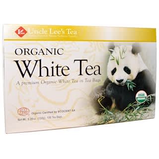 Uncle Lee's Tea, Органический белый чай, 100 чайных пакетиков, 150 г (5,29 унции)