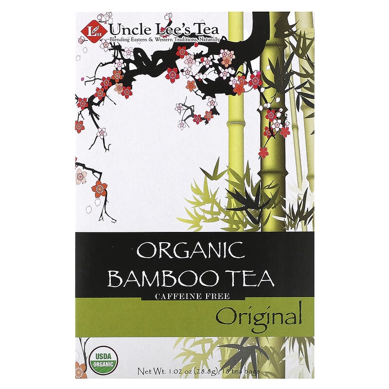 Uncle Lee's Organic Bamboo Lemon Ginger Tea - 18 Caffeine-Free Tea Bags