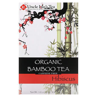 Uncle Lee's Tea, Organic Bamboo Tea, Hibiscus, Caffeine Free, 18 Tea Bags, 1.02 oz (28.8 g)