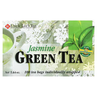 Uncle Lee's Tea, Chá Verde Jasmine, 100 Saquinhos de Chá, 5,64 oz