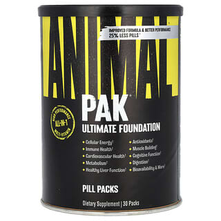 أنيمال‏, PAK®‎، ‏Ultimate Foundation، ‏30 كيسًا