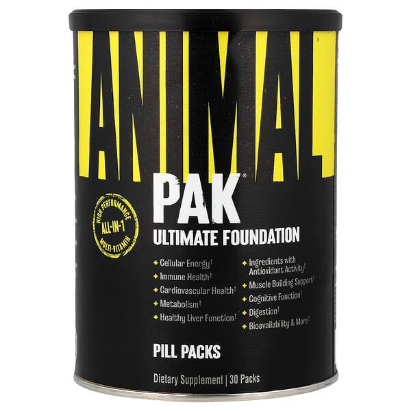 Animal, PAK®, Ultimate Foundation, Συσκευασίες των 30