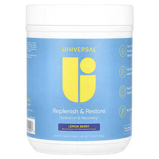 Universal U, Replenish & Restore, Nahrungsergänzung und Regeneration, Zitrone-Beere, 330 g (11,6 oz.)