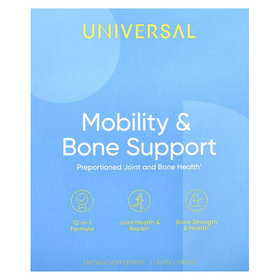 Universal U, Mobility and Bone Support, 30 Recipe Pills