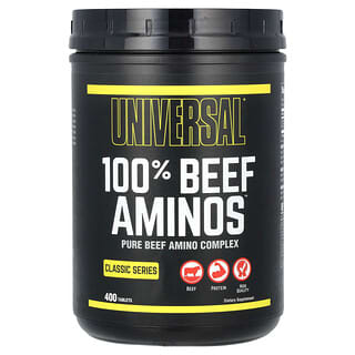 Universal Nutrition, 100% Beef Aminos, 100% аминокислот говядины, 400 таблеток