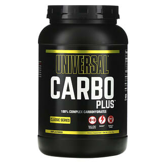 Universal Nutrition, Carbo Plus، 100% كربوهيدرات مركبة، خالٍ من النكهات، 2.2 رطل (1 كجم)