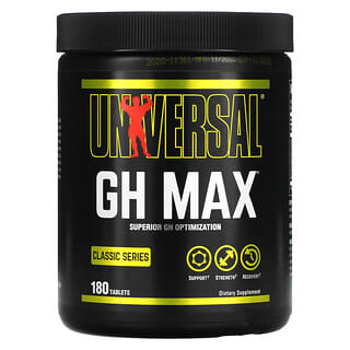 Universal Nutrition, Classic Series, GH Max, добавка для оптимизации гормона роста, 180 таблеток