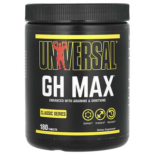 Universal U, Classic Series, GH Max, добавка для оптимизации гормона роста, 180 таблеток