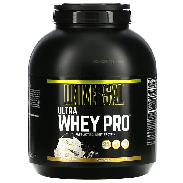 Universal Nutrition, Ultra Whey Pro, протеиновый порошок, печенье и сливки, 2,27 кг (5 фунтов)