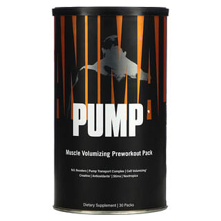 Animal, Pump,  Muscle Volumizing Preworkout Pack, 30 Packs