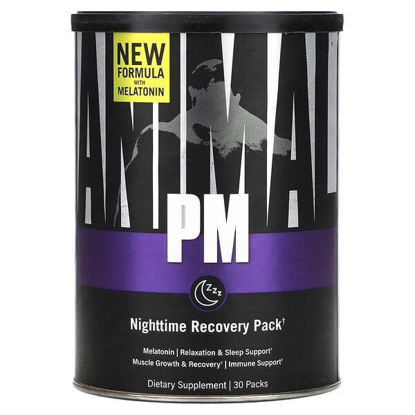 Animal, PM, Nighttime Recovery Stack, 30 Packs