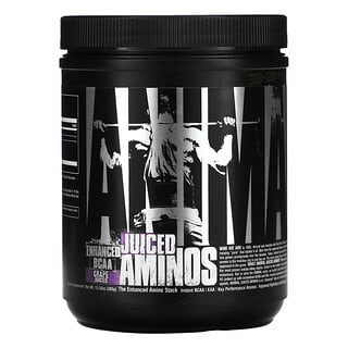Universal Nutrition, Animal Juiced Aminos, усовершенствованные аминокислоты с разветвленной цепью, виноградный сок, 376 г