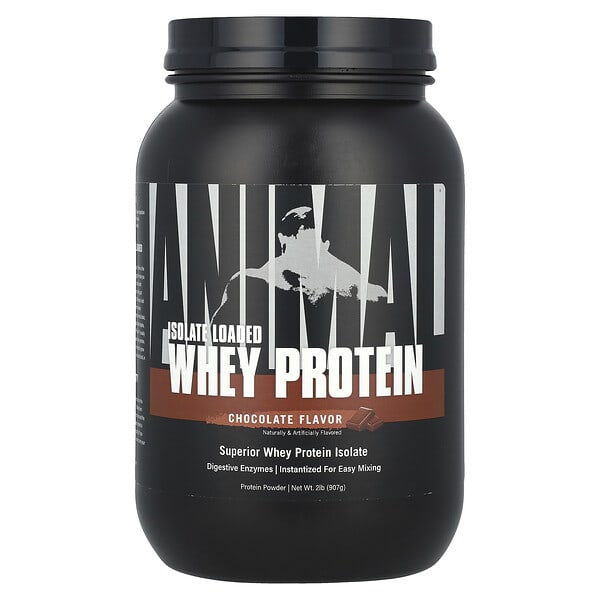 Animal, Isolate Loaded Whey Protein Powder, Chocolate, 2 lb (907 g) — product photo 1