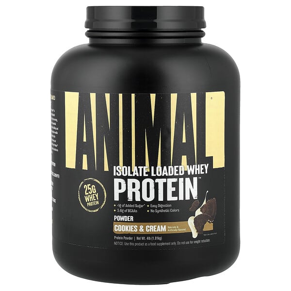 Animal, Whey Protein Powder, Cookies & Cream, 4 lb (1.81 kg) — product photo 1