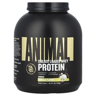 Animal, Isolate Loaded Whey Protein™ Powder, Vanilla, 4 lb (1.81 kg)