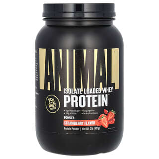 Animal, Isolate Loaded Whey Protein Powder, Isolate Loaded Whey Protein Powder, Molkenproteinpulver, Erdbeere, 907 g (2 lb.)