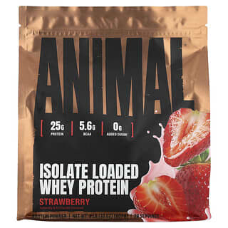 Animal, Aislado de proteína de suero de leche en polvo, Fresa, 907 g (2 lb)