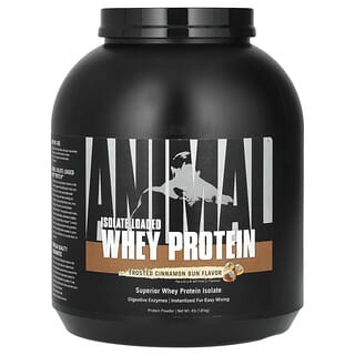 Animal, Isolate Loaded Whey Protein, Frosted Cinnamon Bun, 4 lbs (1.81 kg)