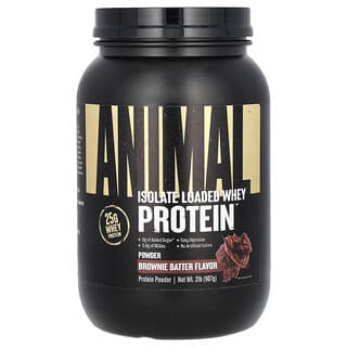 Animal, Isolated Loaded Whey Protein Powder, Brownie Batter, 2 lb (907 g)