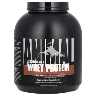 Animal, сывороточный протеин в порошке с изолятом, тесто для брауни, 1,81 кг (4 фунта)