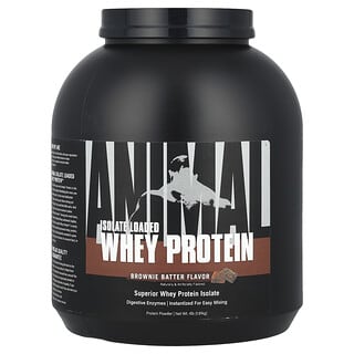 أنيمال‏, Isolate Loaded Whey Protein ، خليط البراوني ، 4 رطل (1.81 كجم)