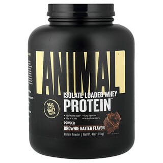 Animal, Isolated Whey Protein, Brownie Batter, 4 lb (1.81 kg)