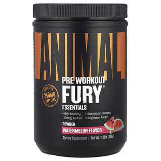 Animal, Fury®, Pre Workout Powder, Watermelon, 1.08 lb (492 g)