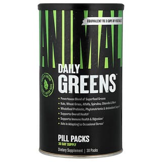 Animal, Greens，強化綠色配方，30 包