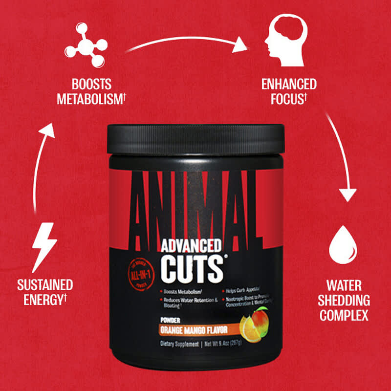 Advanced Cuts® Powder, Orange Mango, 9.4 oz (267 g)
