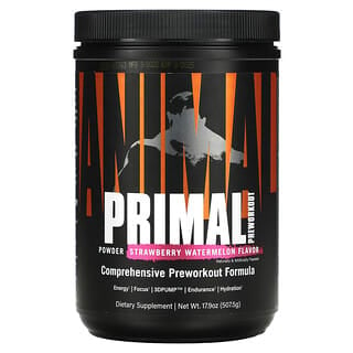 Universal Nutrition, Animal Primal Powder, Preworkout, Strawberry Watermelon, 17.9 oz (507.5 g)
