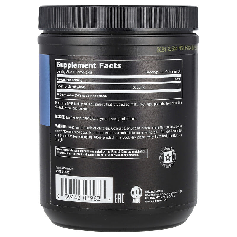 100％ピュアCreatine Monohydrate™（クレアチン一水和物）パウダー