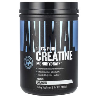 Animal, Monohidrato de creatina™ 100 % puro en polvo, Sin sabor, 1 kg (2,2 lb)