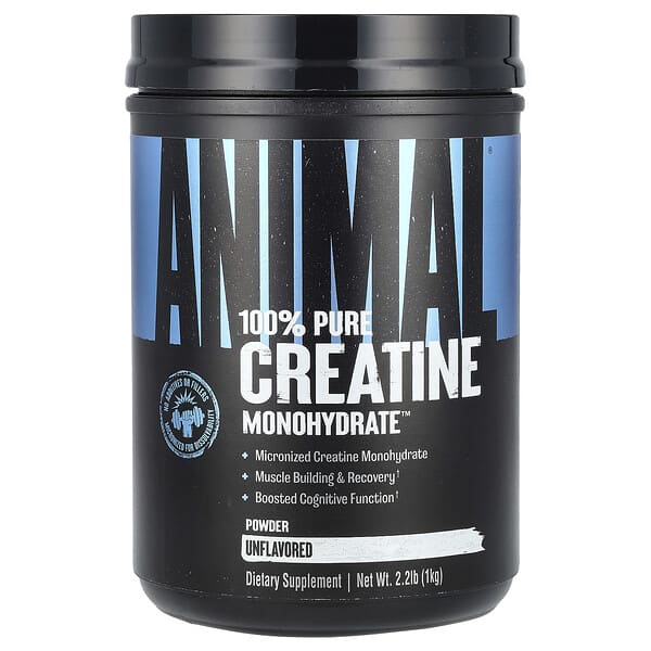 100% Pure Creatine Monohydrate™ Powder, Unflavored, 2.2 lb (1 kg)