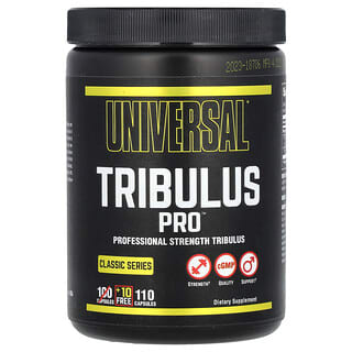 Universal U, Classic Series, Tribulus Pro, профессиональная добавка с якорцами, 110 капсул