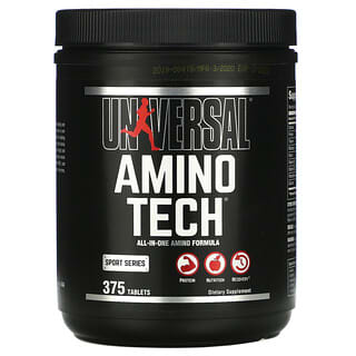 Universal Nutrition, Amino Tech, универсальная формула с аминокислотами, 375 таблеток