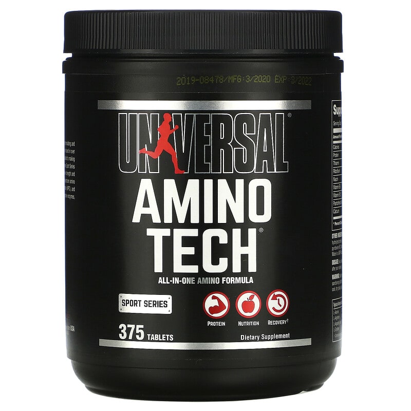 Amino Tech（アミノテック）、オールインワンアミノ酸フォーミュラ、375粒