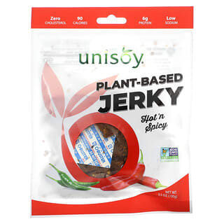 Unisoy, Plant-Based Jerky, Hot 'N Spicy, 100 g (3,5 oz.)