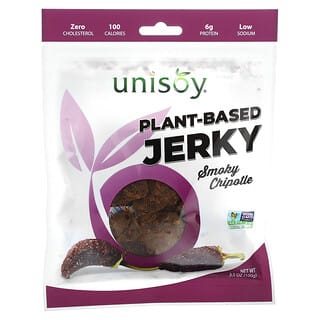 Unisoy, Plant-Based Jerky, rauchiger Chipotle, 100 g (3,5 oz.)