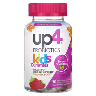 up4, Gommes aux probiotiques pour enfants, Délicieuses baies, 30 gommes