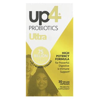 up4, Probiotics Ultra, 75.000 millones de UFC, 30 cápsulas veganas