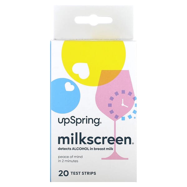 UpSpring, Milkscreen, 20 Test Strips