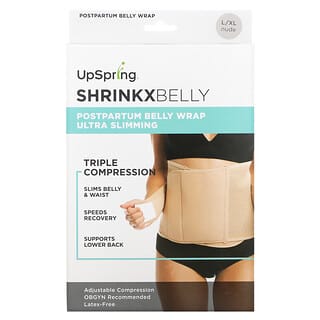 UpSpring, Shrinkx Belly, Postpartum Belly Wrap, Size L/XL, Nude, 1 Wrap