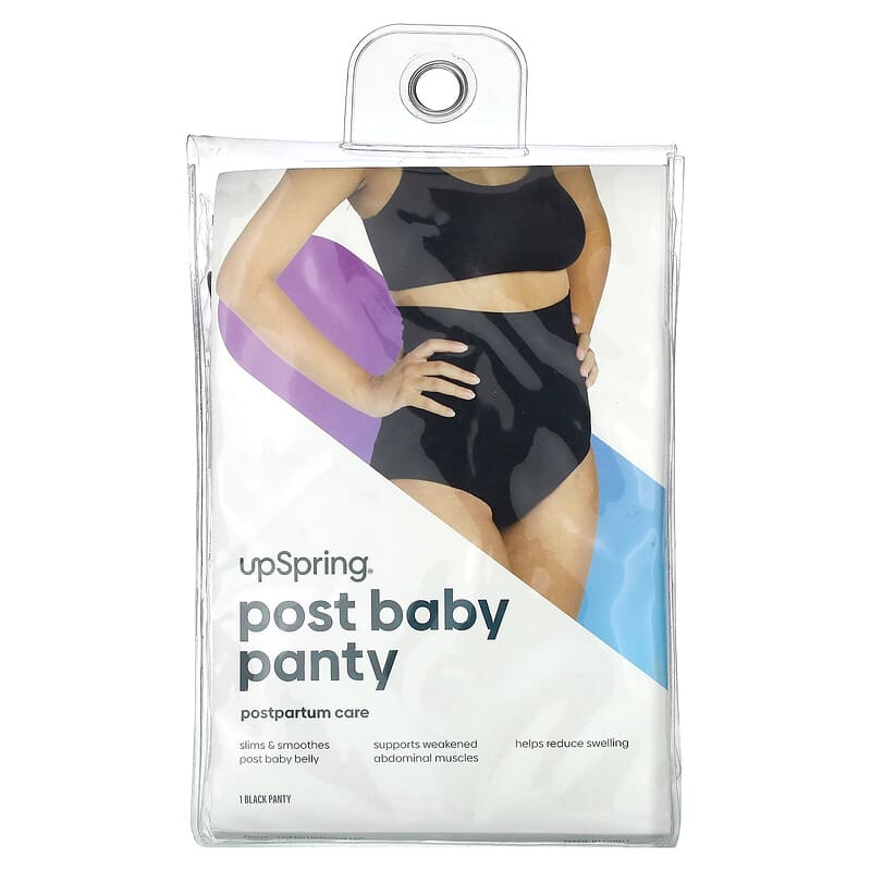 UpSpring POST BABY PANTY Postpartum Recovery Underwear BLACK SM