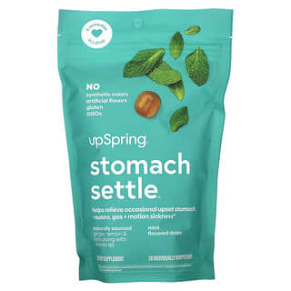 UpSpring, Stomach Settle Drops , Mint, 28 Individually Wrapped Drops