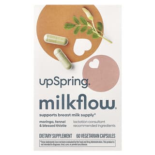 UpSpring, MilkFlow, 60 Vegetarian Capsules