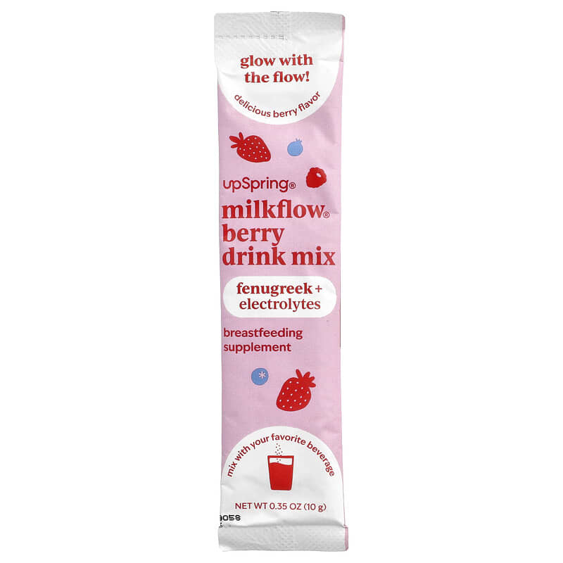 Milkflow®, Drink Mix, Delicious Berry, 16 Single Serve Packets