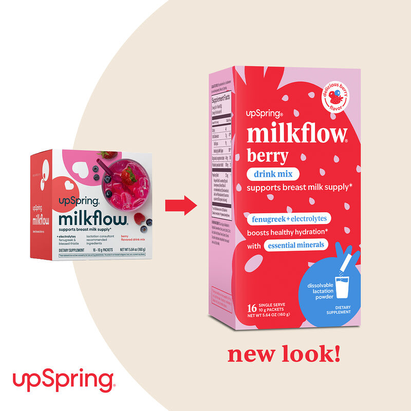 Milkflow®, Drink Mix, Delicious Berry, 16 Single Serve Packets