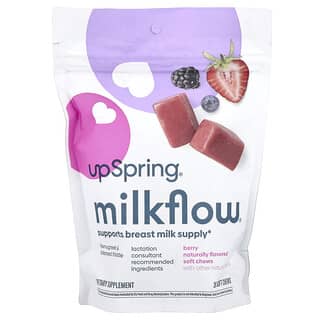 UpSpring, Milkflow® 漿果，28 片軟咀嚼片